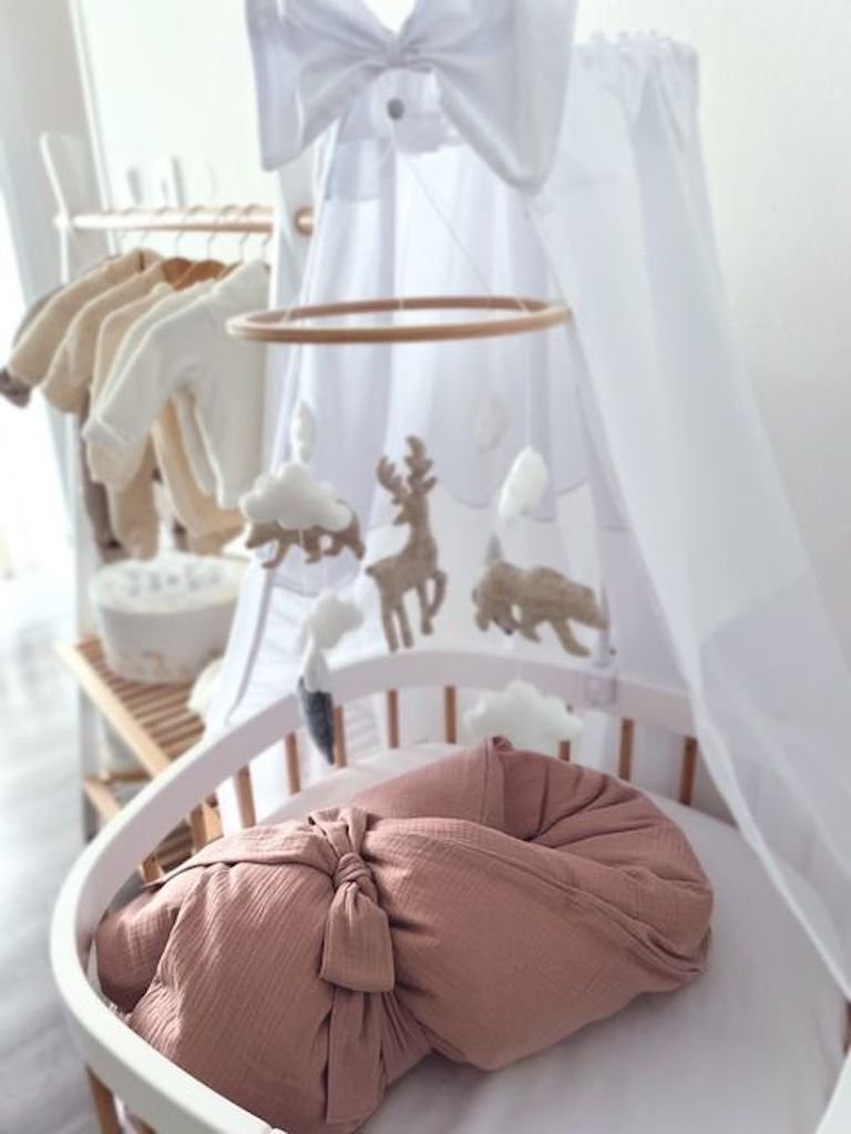 Růžový set zavinovačky a polštářku