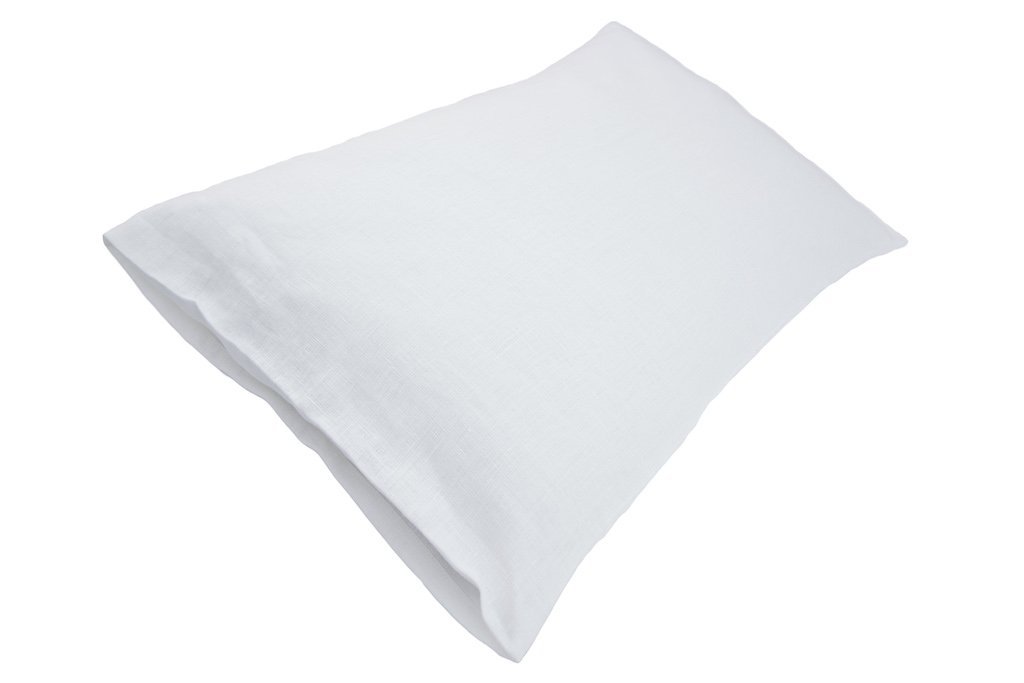 Péřový polštářek Lněný bílý