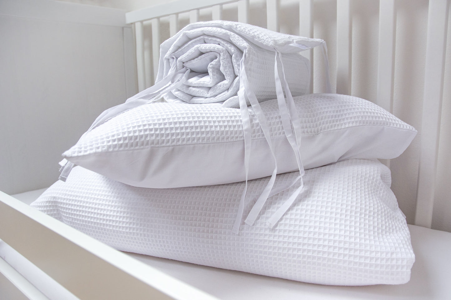 Maxi povlak na zavinovačku Vaflový bílý