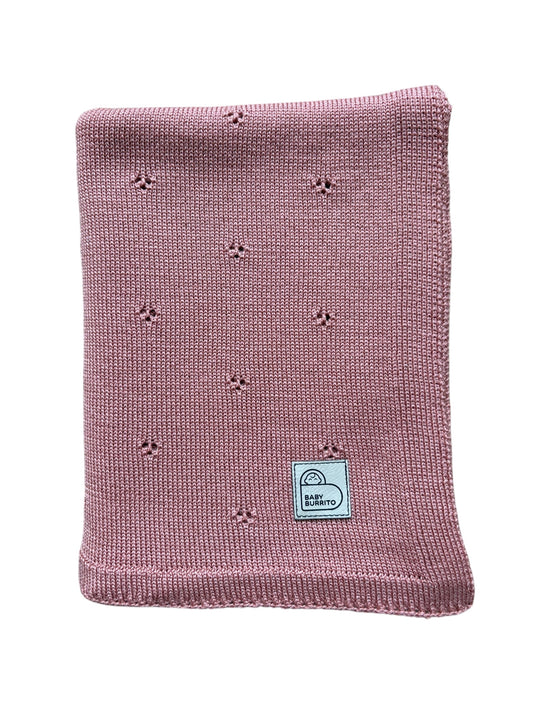 Lehká merino deka Růžová