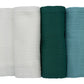 Set mušelínových plen Zelený